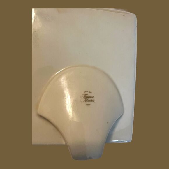 Vintage Porcelain Oval Picture Frame Gold Butterfly Cottage Treasure Masters - Picture 12 of 13